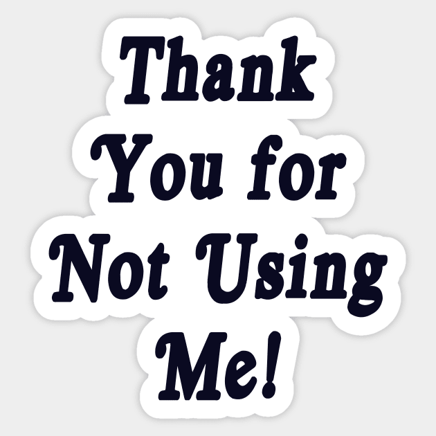 Thank you Sticker by TheCosmicTradingPost